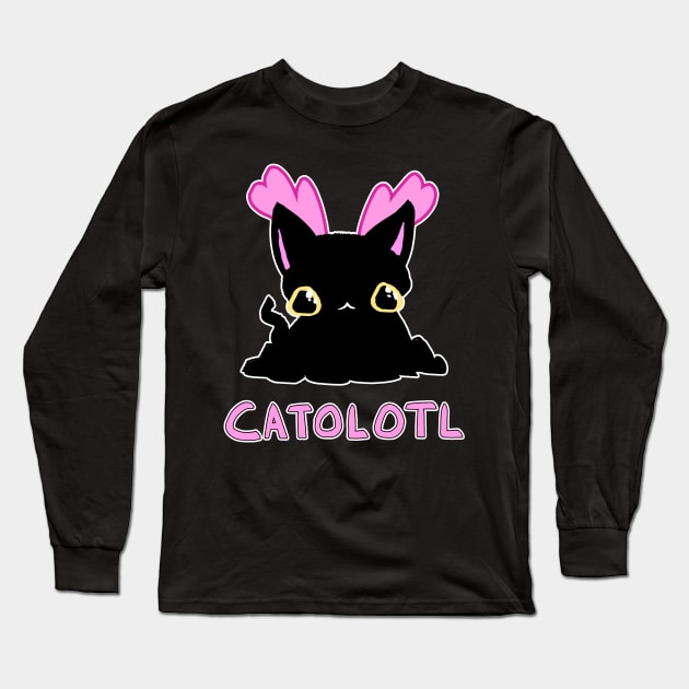 Kitten Catolotl Long Sleeve T-Shirt by BobbyMillsArts